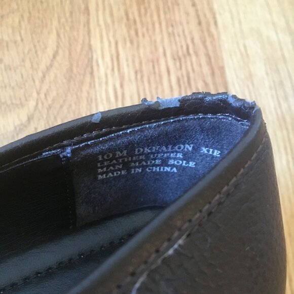 Dockers Dark Brown Leather Clogs Mules Slip On All Day Comfort Size 10 M - Picture 5 of 8